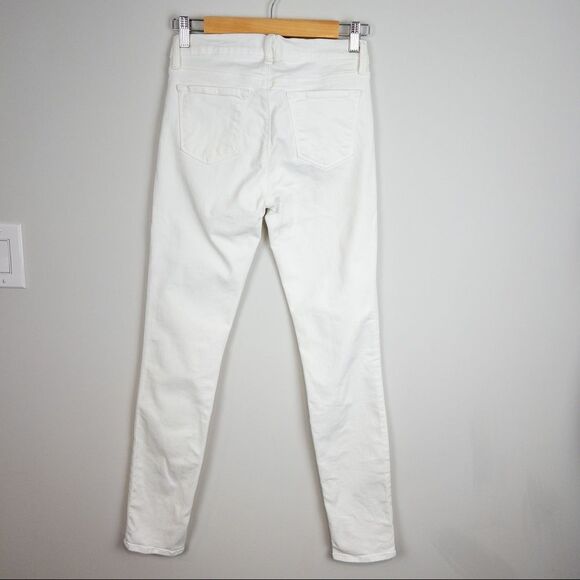 𝅺J Brand Womens Skinny Leg Jean Blanc White Size 27 Midrise Stretch Coastal - Picture 5 of 9